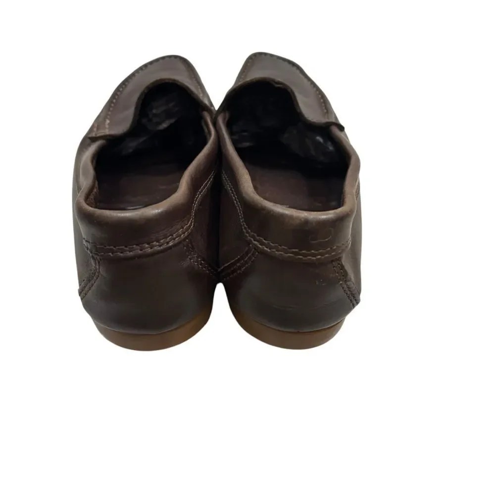 Ladies Tre Danari Positano Brown Leather‎ Driving Loafers Size 38